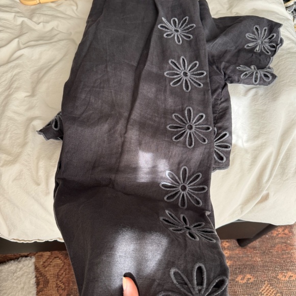 Rails Linen Eyelet Set - Emmie Pant and Pari Top - Size Large - Picture 8 of 9